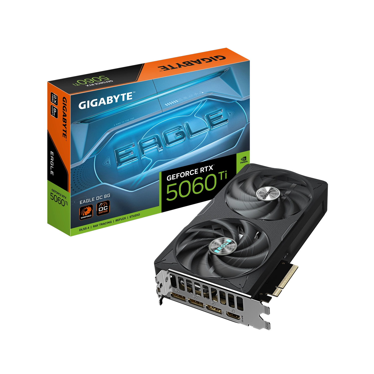 Placa de Video GIGABYTE NVIDIA GeForce RTX 5060 Ti EAGLE OC 8G