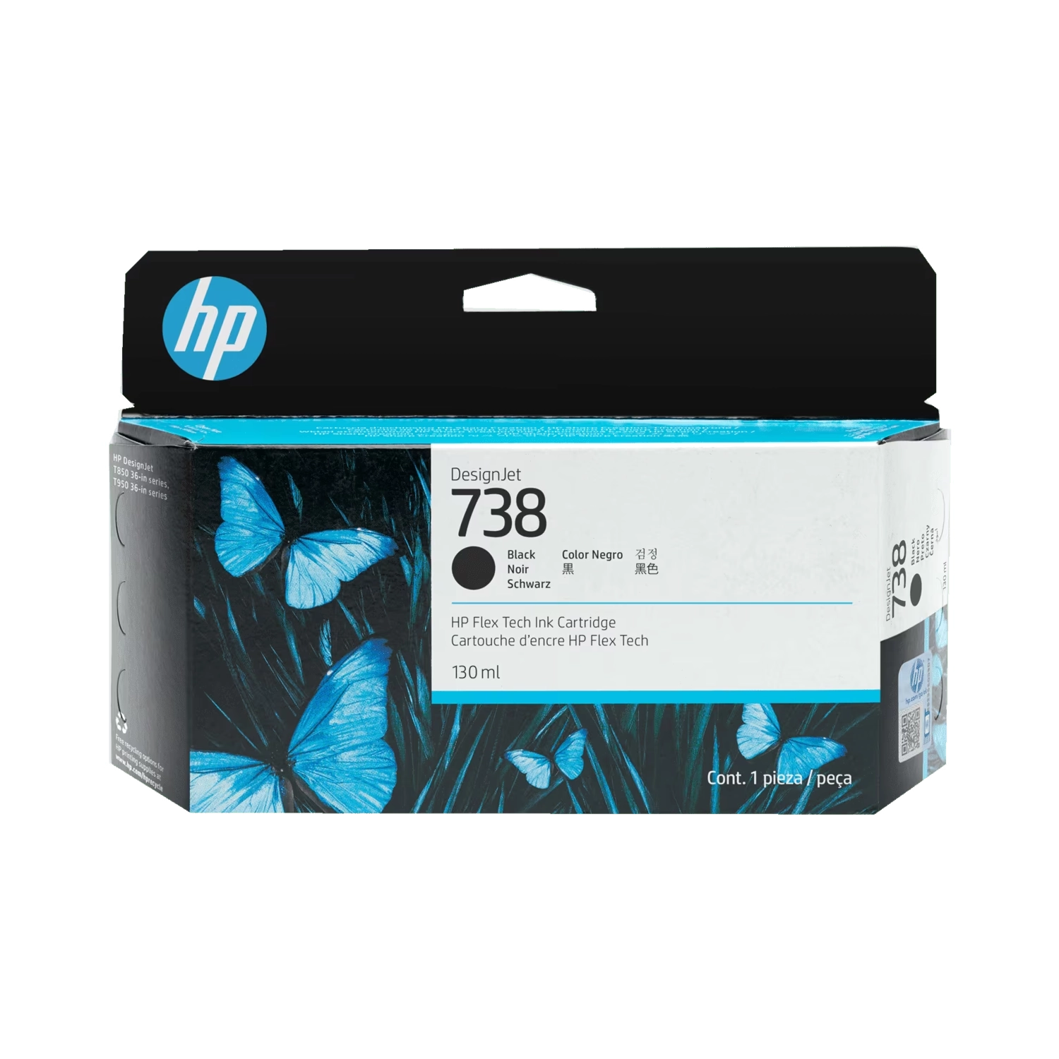 Cartucho de Tinta  Plotter HP 738 Negro