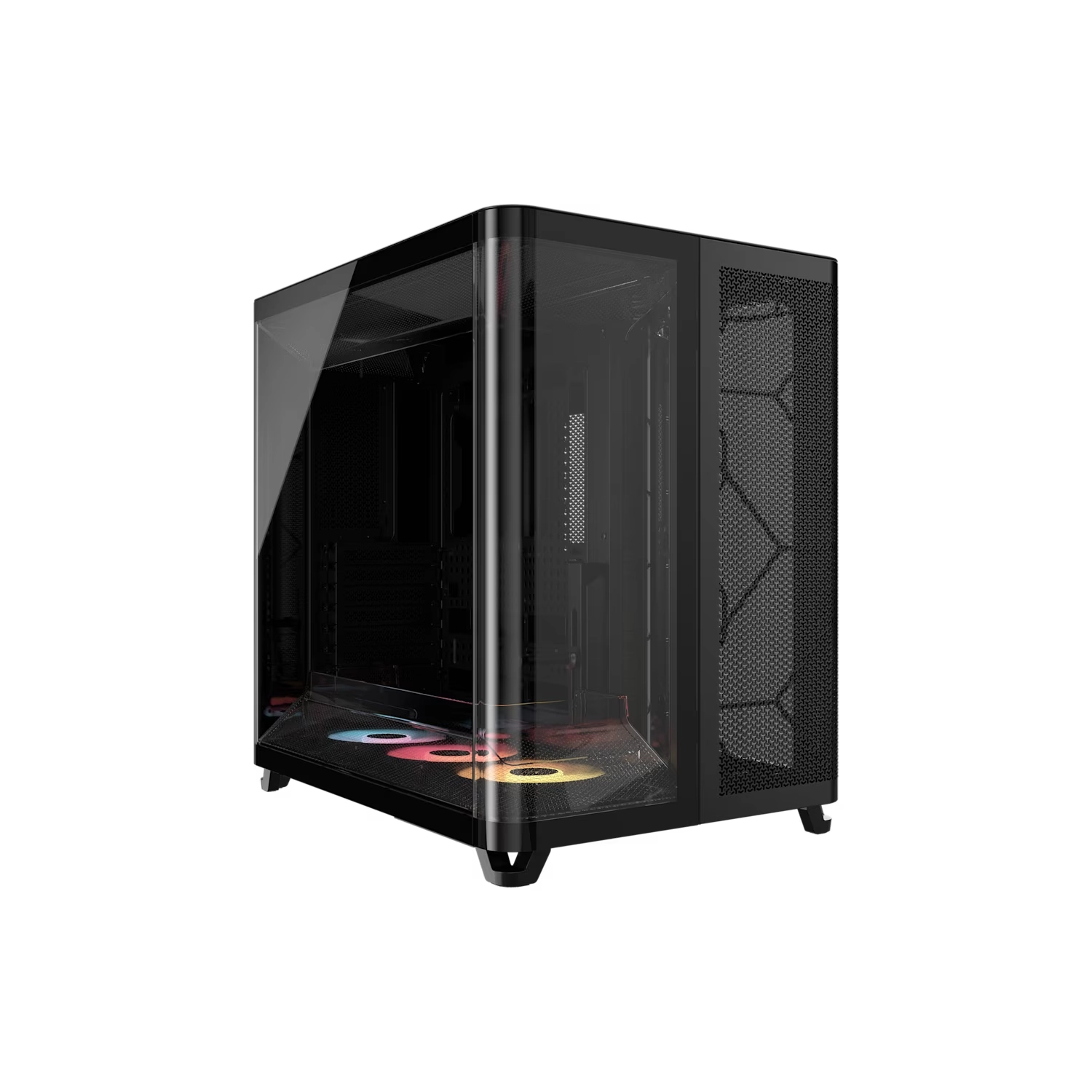 Gabinete CORSAIR ARGB AIR 5400 RS-R Mid Tower con triple cámara Negro
