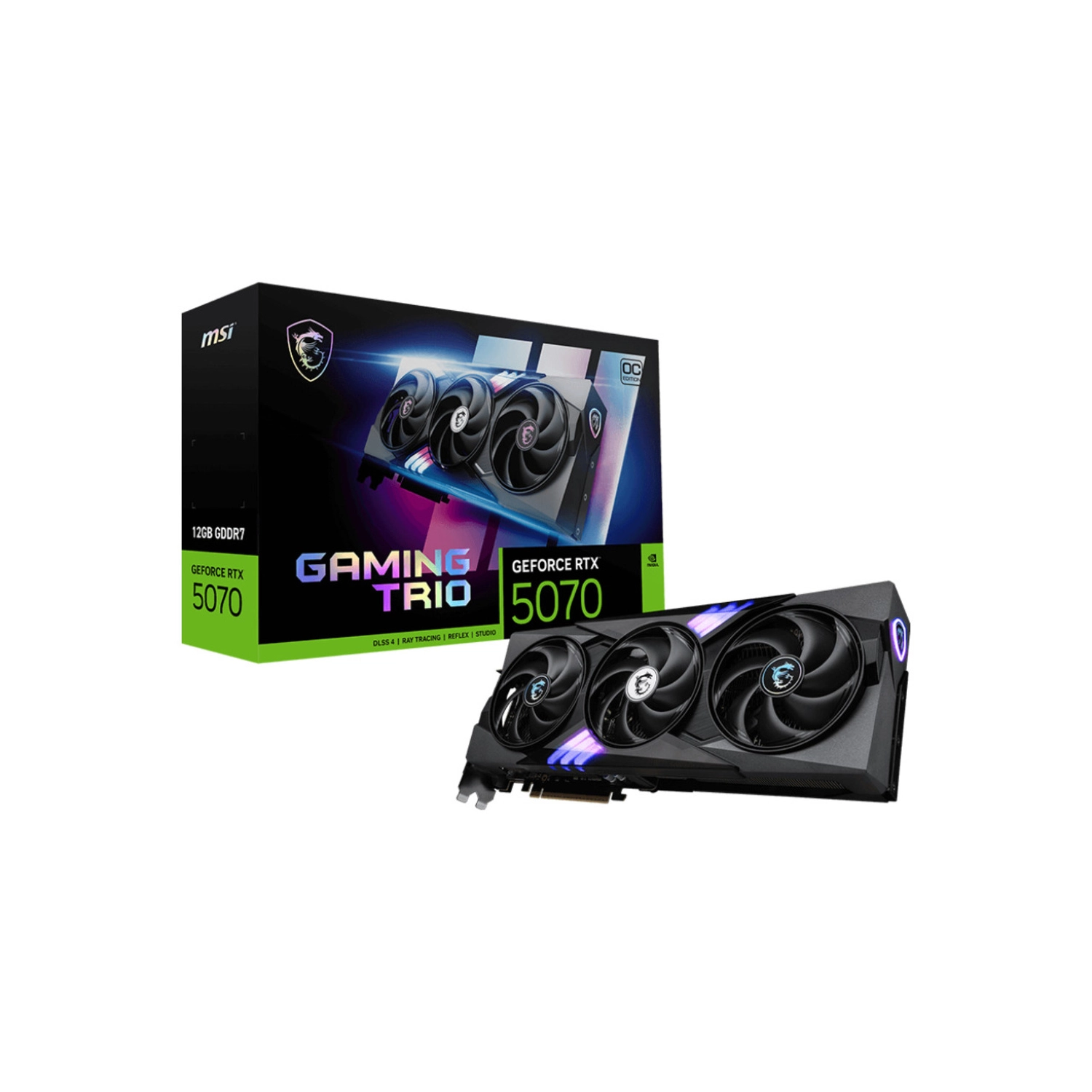 Placa MSI NVIDIA GeForce RTX 5070 12G GAMING TRIO OC