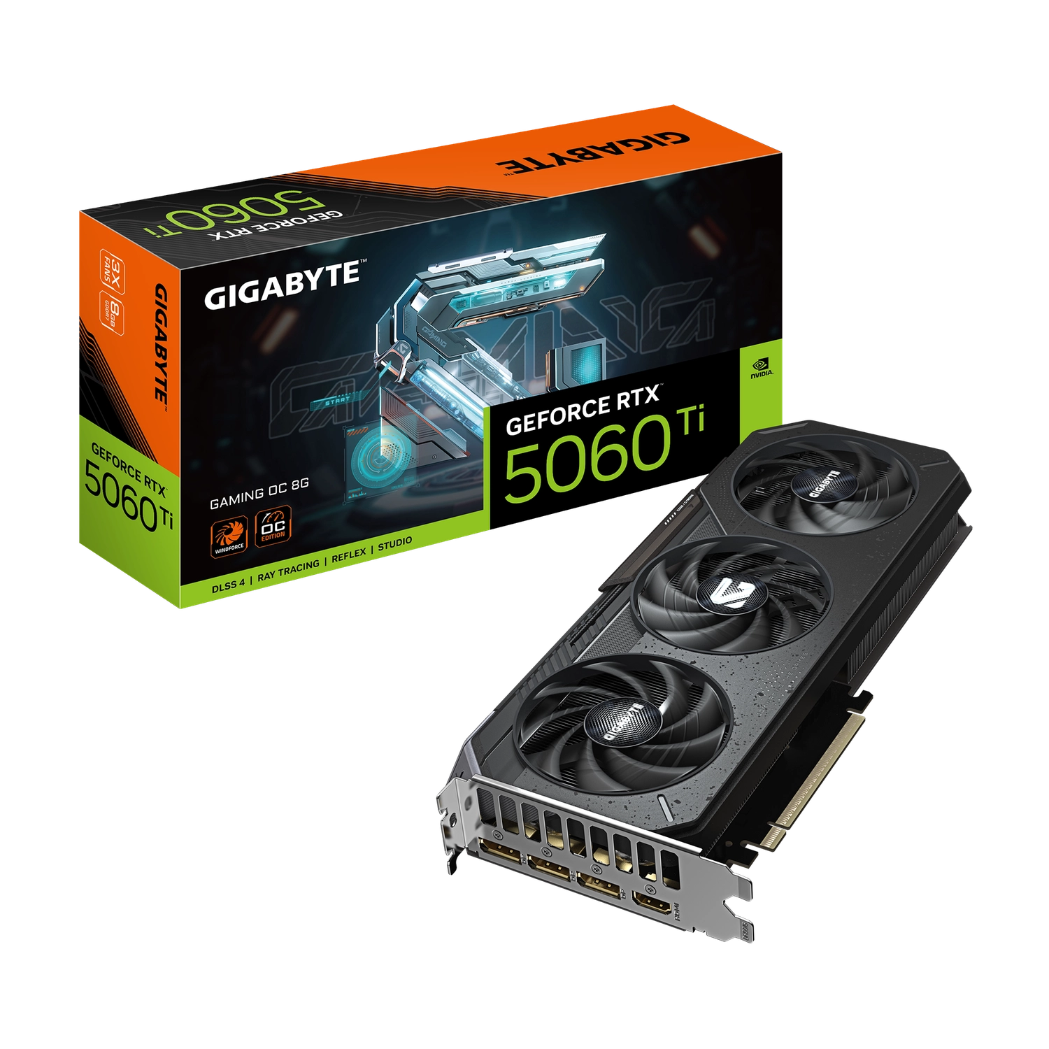 Placa de Video GIGABYTE NVIDIA GeForce RTX 5060 Ti GAMING OC 8G