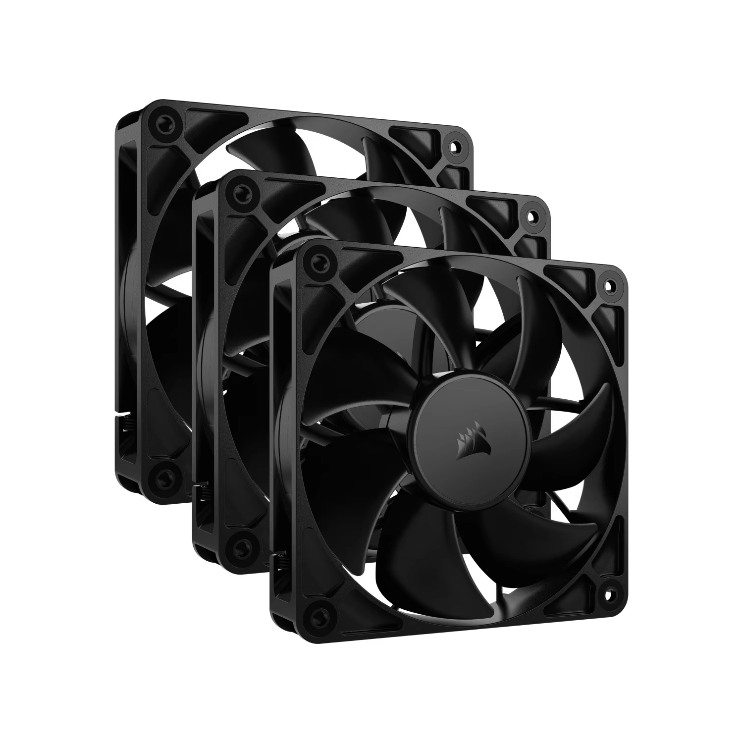 Kit de ventiladores CORSAIR PWM de 120 mm RS120 x3 negro
