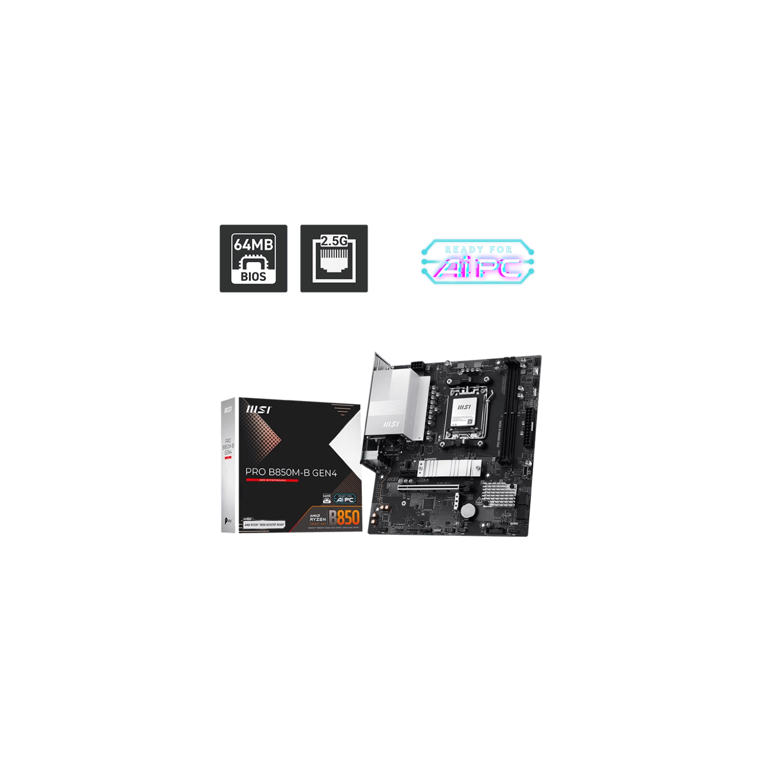 Motherboard MSI B850M GAMING WIFI6E AM5 DDR5