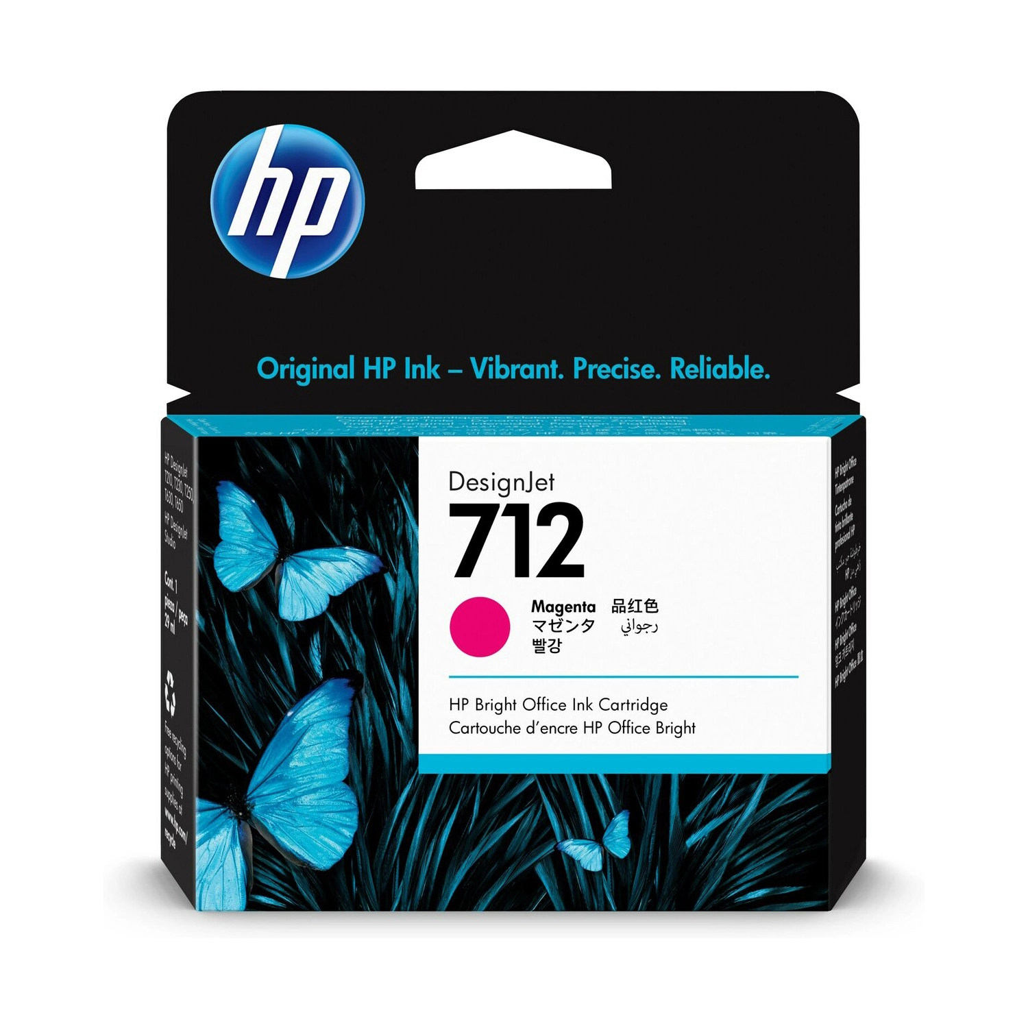 Cartucho de Tinta Plotter  HP 712 Magenta