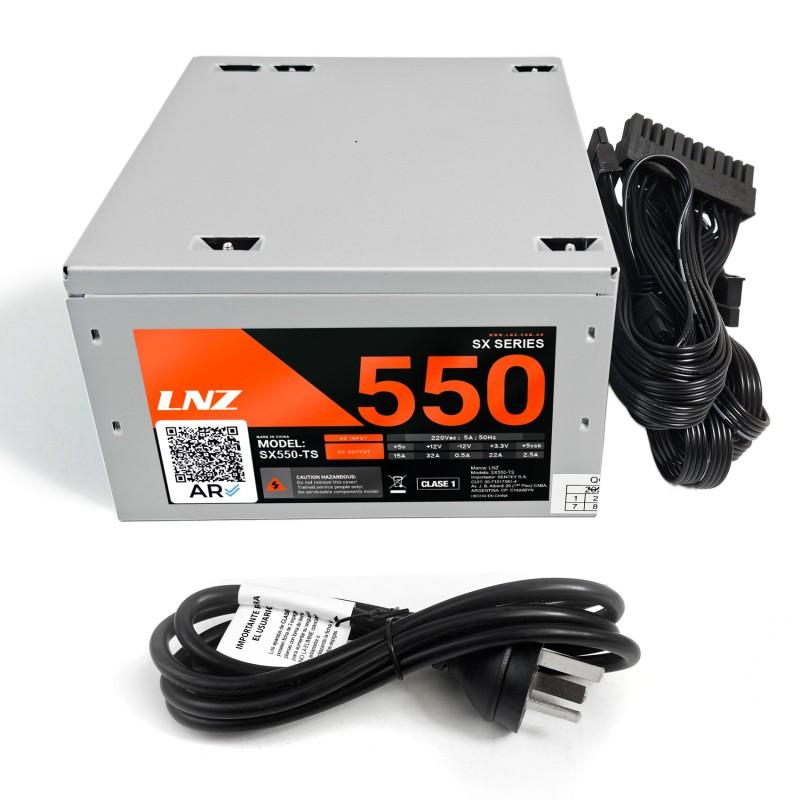 Fuente LNZ 550 SX550-TS Metal ( Cables largos )