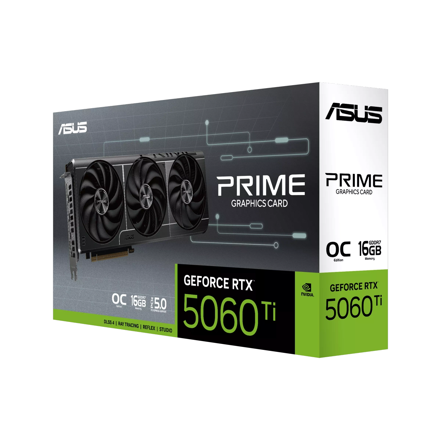 Placa de Video ASUS NVIDIA GeForce PRIME RTX 5060TI 16GB GDDR7 OC Edition