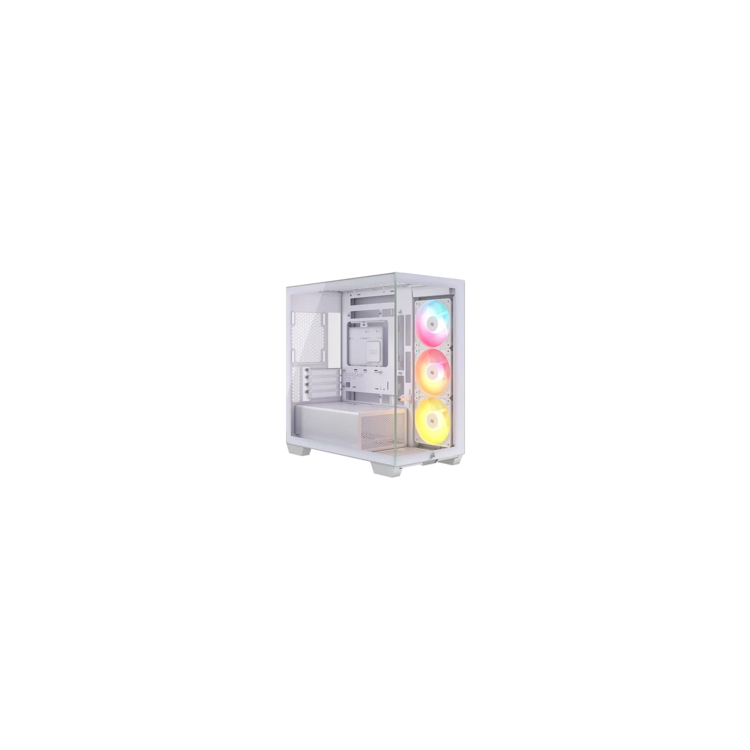 Gabinete CORSAIR 2800X RS-R ARGB Panoramic Glass Micro-ATX Case Blanco